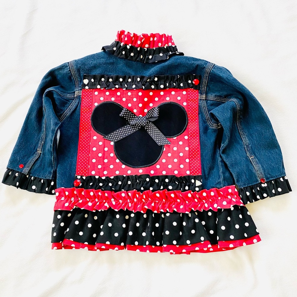Disney Minnie Mouse Jean Jacket 6/6x Crystals